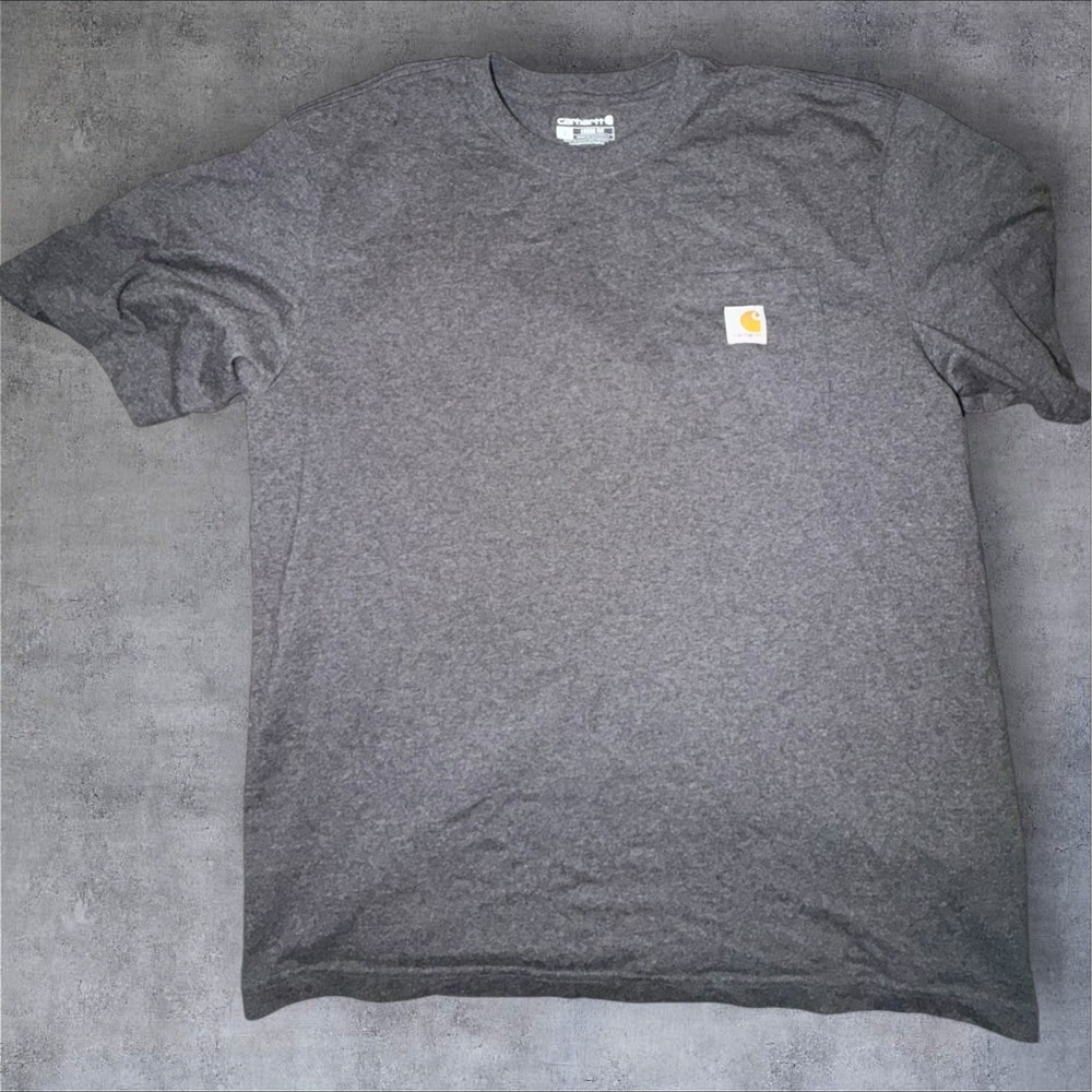 Carhartt K87 Mens Loose Fit Pocket T-Shirt Charcoal Heather Grey Large K87-M